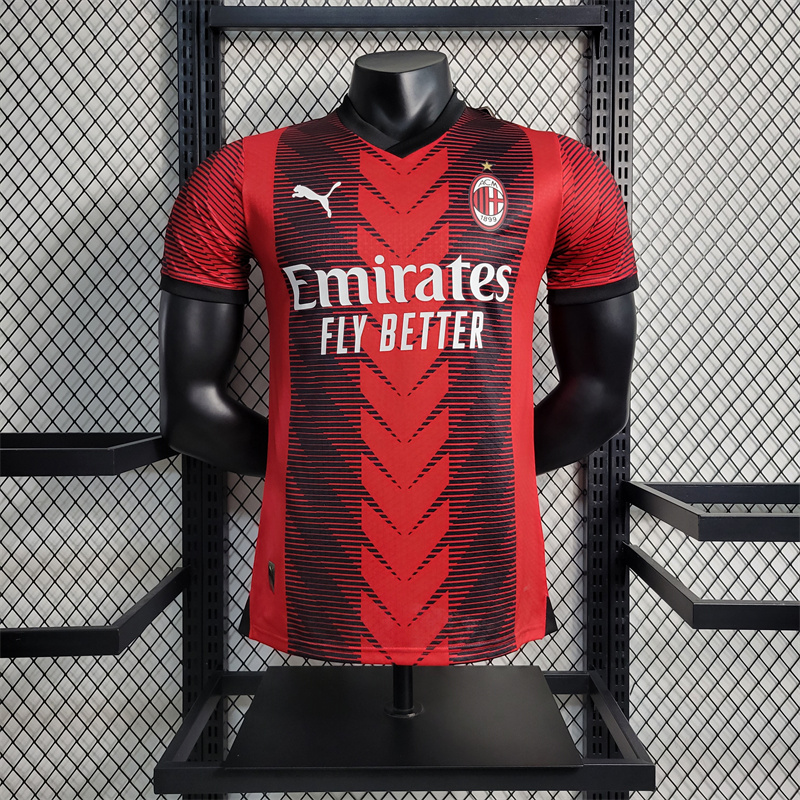 Player Version AC Milan Jersey 23/24 Home Football Kit 2023 2024 Soccer