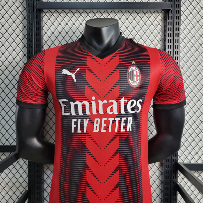 Player Version AC Milan Jersey 23/24 Home Football Kit 2023 2024 Soccer