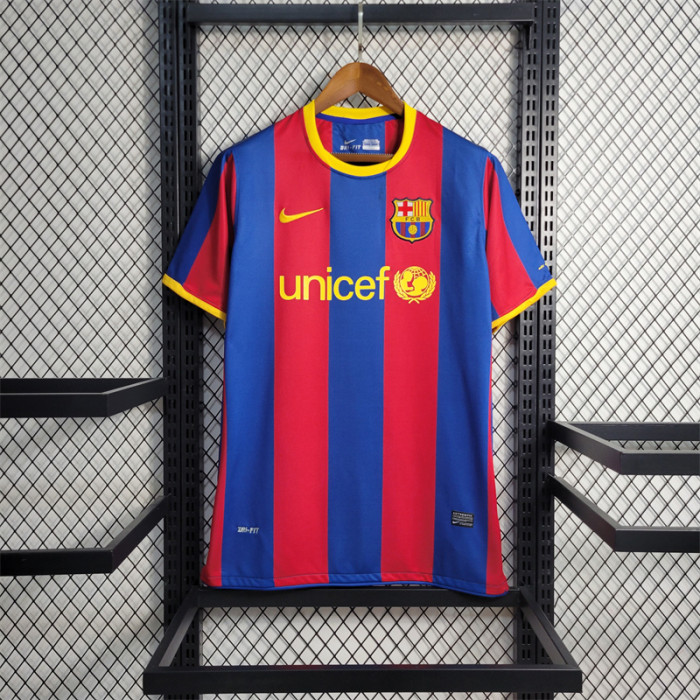 Messi Barcelona Jersey 10/11 history retro Football kits 2010 2011 Custom  Name Soccer sport shirt