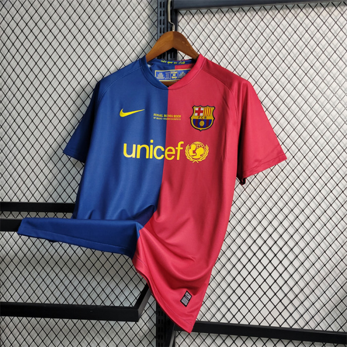 Messi Barcelona Jersey 08/09 history retro Football kits 2008 2009 Custom  Name Soccer sport shirt