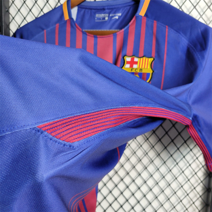 22.00 - Messi Barcelona Jersey 17/18 history retro Football kits 2017 2018  Custom Name Soccer sport shirt 