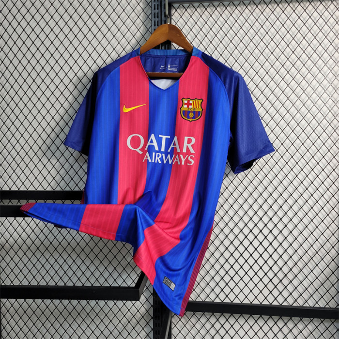 Messi Barcelona Jersey 16/17 history retro Football kits 2016 2017 Custom  Name Soccer sport shirt