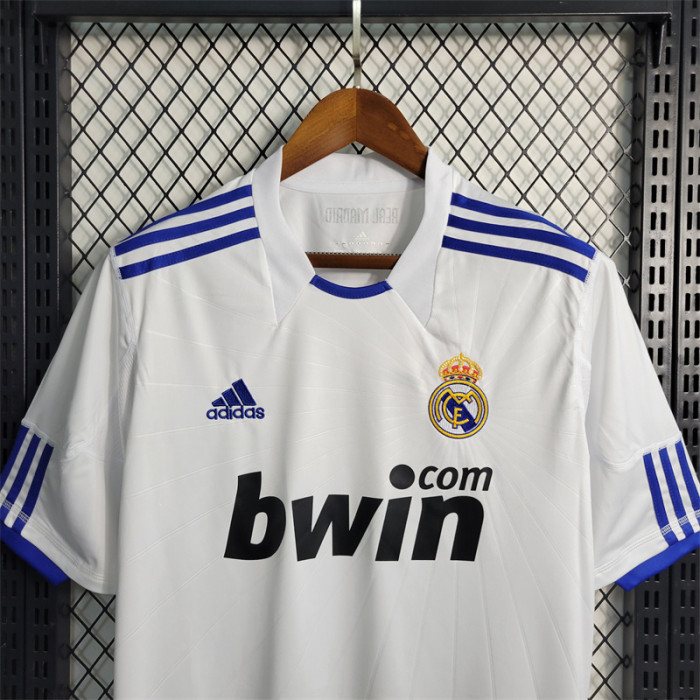 Real Madrid Jersey Home Kit 2010/11 Retro Football Team Soccer Shirt