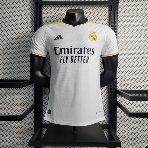 Player Version Real Madrid Jersey 23/24 Home Football Kit 2023 2024 Soccer Shirt