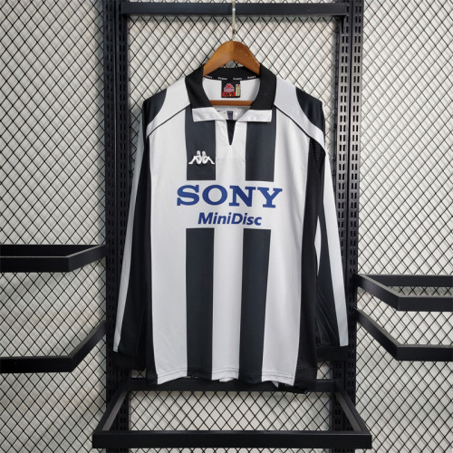 Juventus Jersey 97/98 Long Sleeve history retro Football Kits Custom Name 1997 1998 Soccer Sport Shirt