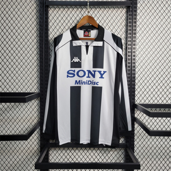 Juventus Jersey 97/98 Long Sleeve history retro Football Kits Custom Name  1997 1998 Soccer Sport