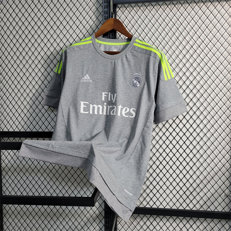 grey and green real madrid jersey