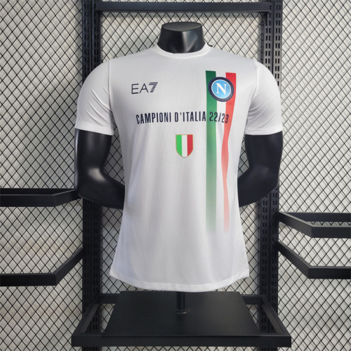 Player Version Naples Jersey 23/24 Football Kit 2023 2024 Soccer Team Shirt