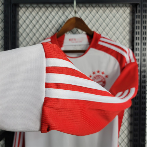 Long Sleeves Bayern Munich Home Jersey 23/24 Football Kit 2023 2024 Soccer Team Shirt