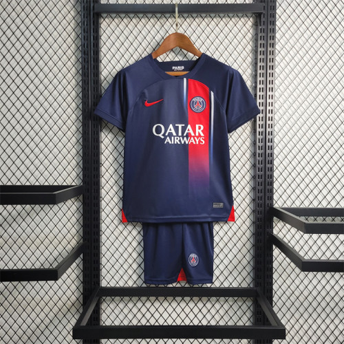 Kids kit Paris Saint-Germain Jersey 23/24 PSG Football Kit 2023 2024 Soccer Team Shirt