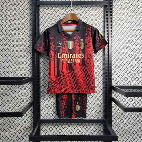 Kids kit AC Milan Jersey 23/24 Football Kit 2023 2024 Soccer Team Shirt