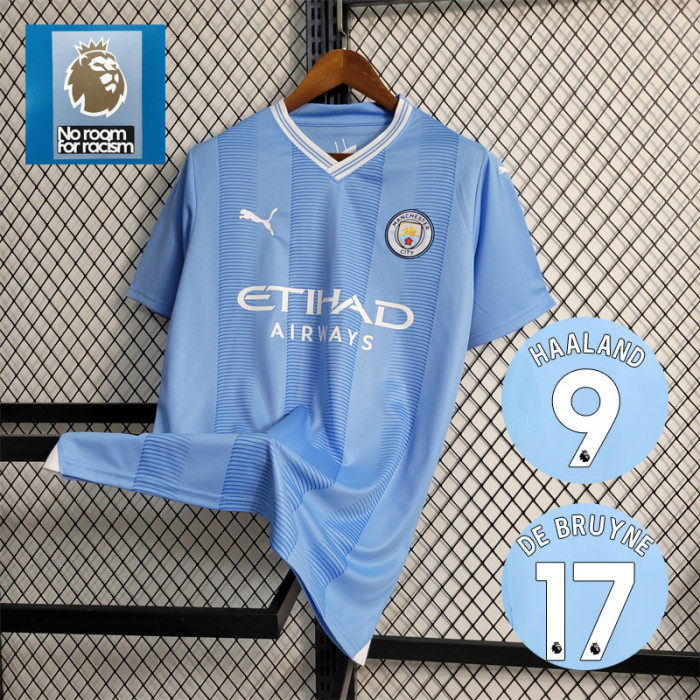 Manchester City Jersey 23/24 Home Football Kit 2023 2024 Soccer