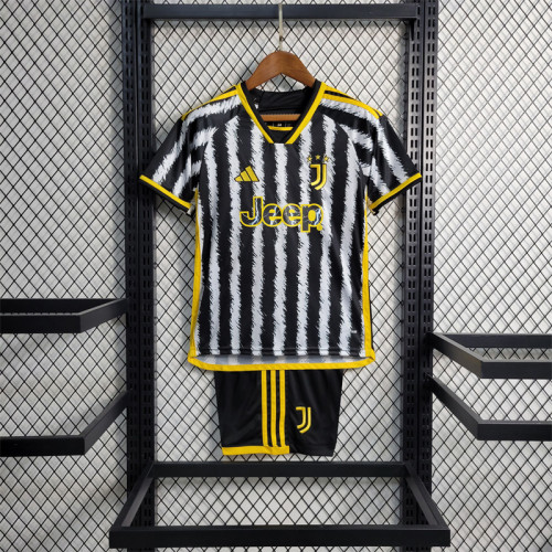 Kids Juventus Jersey 23/24 Home Football kit 2023 2024 Soccer Team Shirt