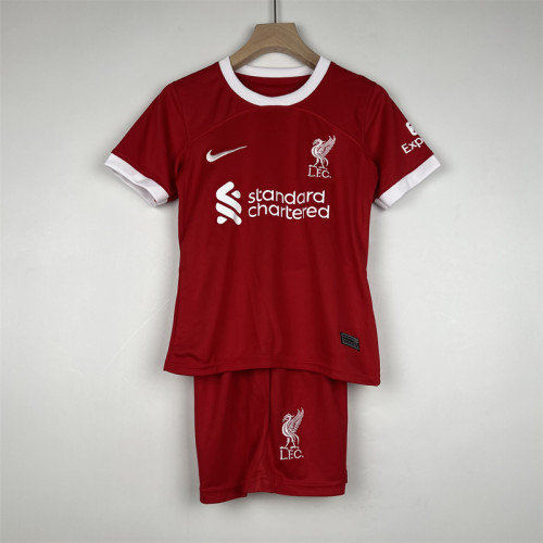 Liverpool Jersey Home Kit 23/24 Kids Football Team Soccer Shirt