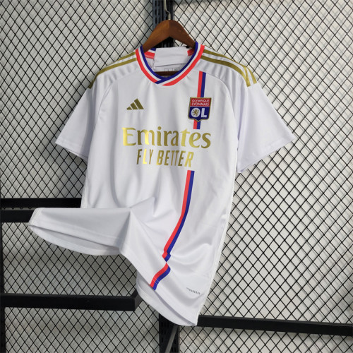 Lyon Jersey 23/24 Home Football Kit 2023 2024 Soccer Sport Shirt