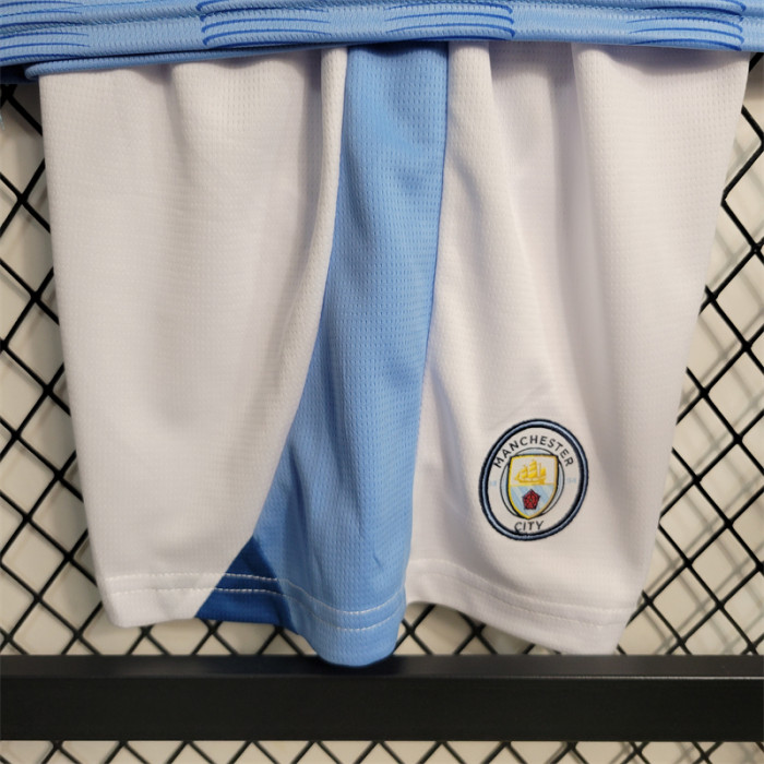  Manchester City FC Kids 2023/24 Home Soccer Jersey