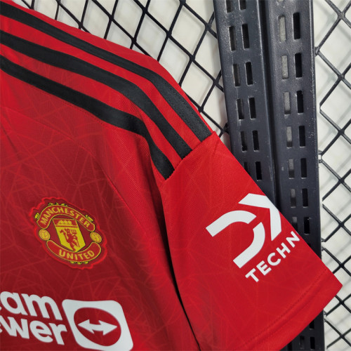 Manchester United Jersey 23/24 Home Football Kit Custom Name 2023 2024 Soccer Team Shirt
