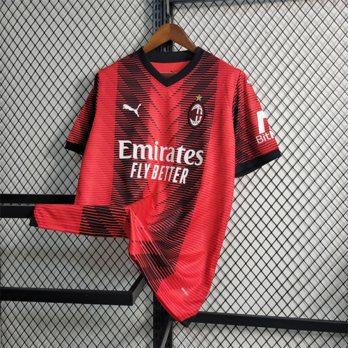 AC Milan Jersey 23/24 Home Football Kit 2023 2024 Soccer Team Shirt