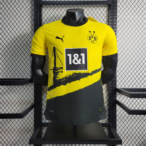 Dortmund Home Jersey 23/24 Player Version Football kit 2023 2024 Soccer Team Shirt