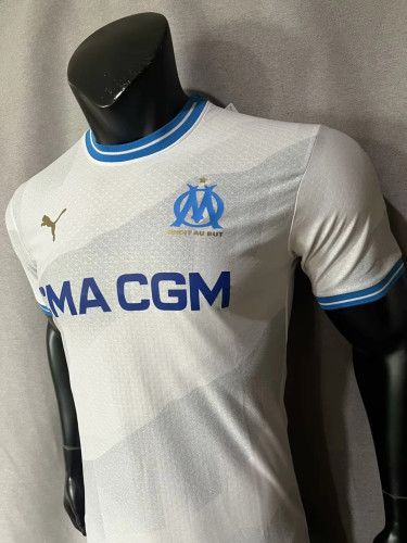 Marseille Home Jersey 23/24 Player Version Football Kit 2023 2024 Soccer Team Shirt