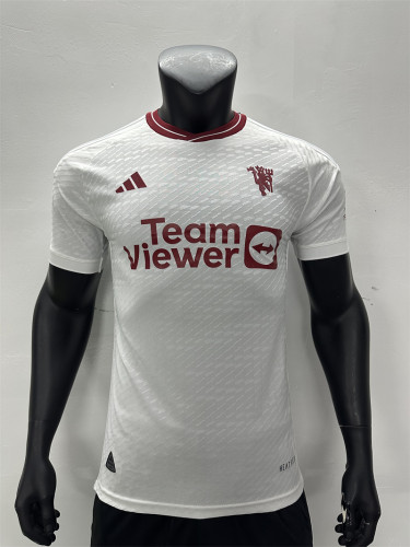 Manchester United Third Jersey 23/24 Player Version Football Kit 2023 2024 Soccer Team Shirt