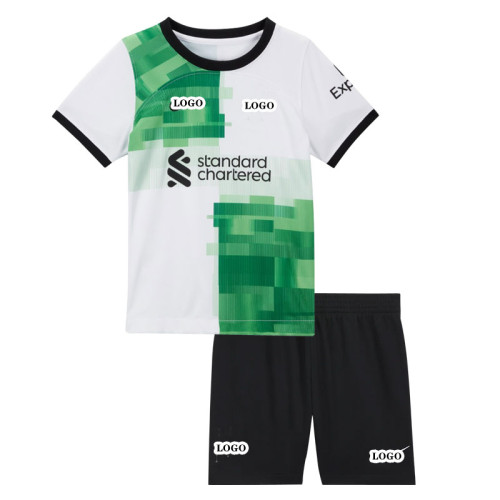 Kids kit Liverpool Jersey 23/24 Away Football Kit 2023 2024 Soccer Team Shirt