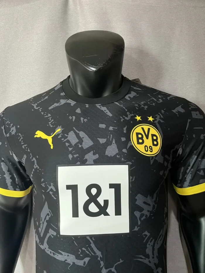 Player Version 23/24 Borussia Dortmund Away Black Jersey - Kitsociety