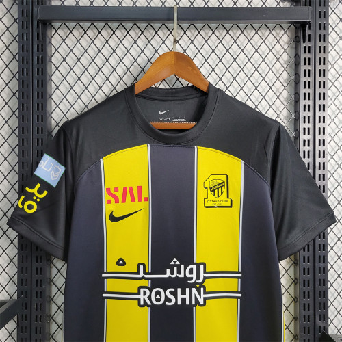 Al-Ittihad Jeddah Home Jersey 23/24 Benzema Football Kit 2023 2024 Soccer Shirt