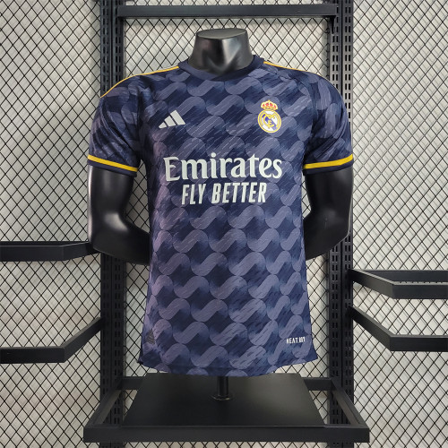 Real Madrid Away Jersey 23/24 Player Version Football Kit 2023 2024 Soccer Club Team Shirt