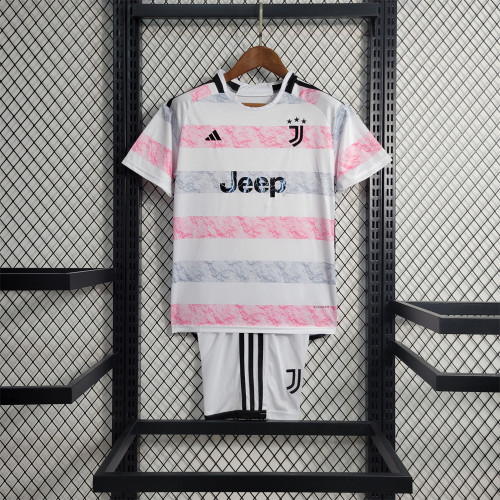 Juventus Away Jersey 23/24 Kids Football Kit 2023 2024 Soccer Team Shirt