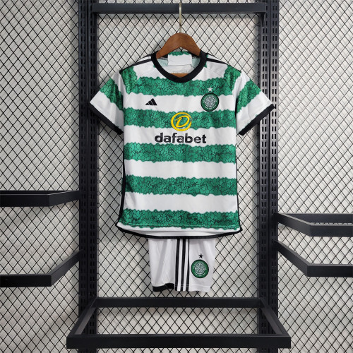 Celtic Home Jersey 23/24 Kids Football Kit 2023 2024 Soccer Team Shirt