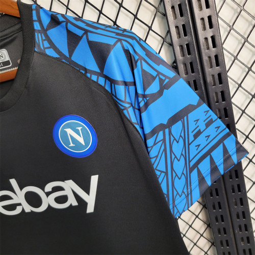Naples Black Jersey 23/24 Football Kit 2023 2024 Soccer Team Shirt