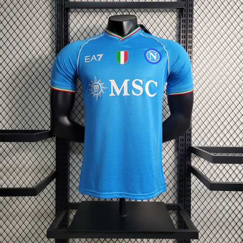 Naples Home Jersey 23/24 Player Version Football Kit 2023 2024 Soccer Team Shirt