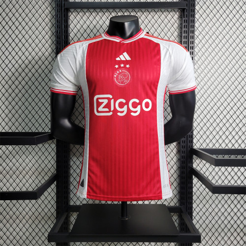 Ajax Home Jersey 23/24 Player Version Football Kit 2023 2024 Soccer Team Shirt