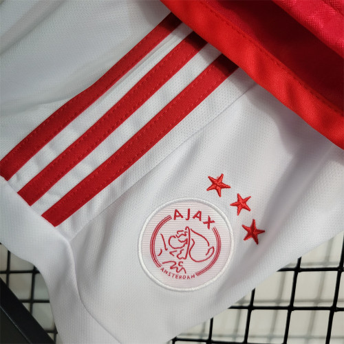 Ajax Home Jersey 23/24 Kids Football Kit 2023 2024 Soccer Team Shirt