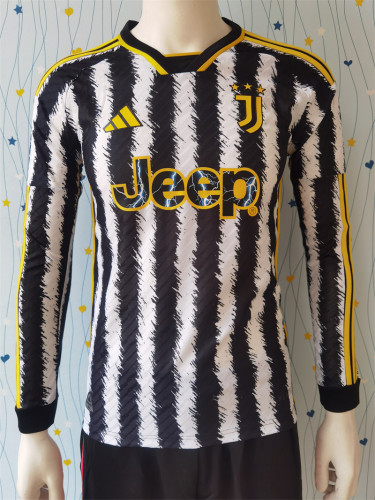 Juventus Home Jersey 23/24 Player Version Long Sleeves