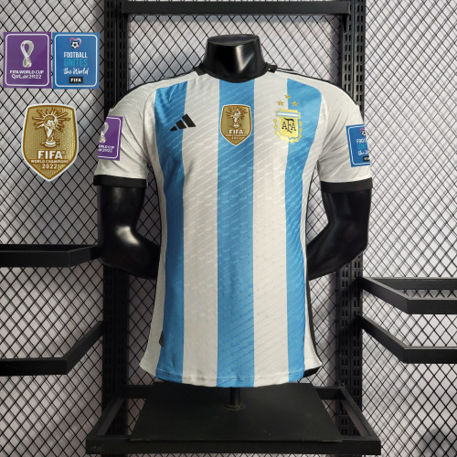 Messi Argentina Jersey Home kit 2022 World Cup Player Version