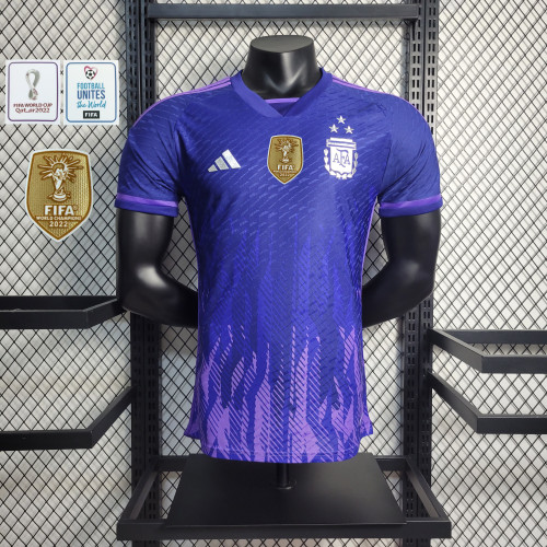 Messi Argentina Jersey Away kit 2022 World Cup Player Version