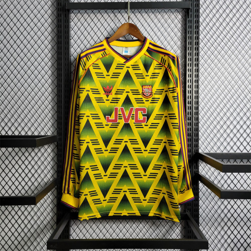 Arsenal Jersey Away kit 1991 1993 Retro Long Sleeves