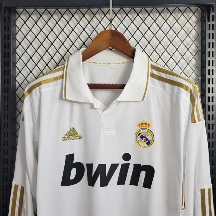 Vintage Adidas Real Madrid Home Bwin Football Jersey 2011/12 