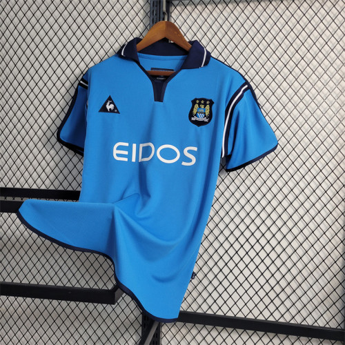 Manchester City Jersey Home Kit 01/02 Retro