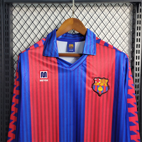 Barcelona Jersey Home kit 1992 Retro Long Sleeves