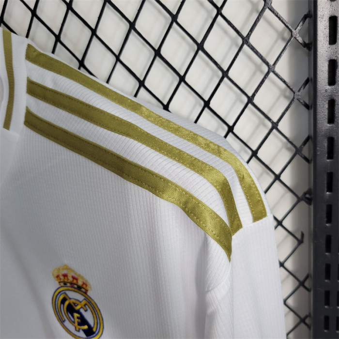 Real Madrid Jersey Home Kit 2019 2020 Retro Long Sleeves