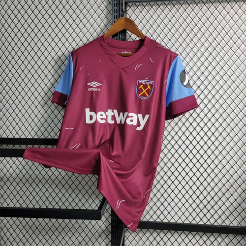 West Ham United Home Jersey 23/24 Football Kit 2023 2024 Soccer Team Shirt