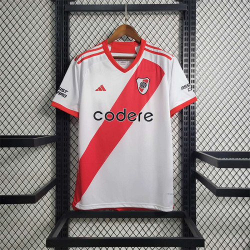 River Plate Jersey Home Kit 23/24 Man Football Team Soccer Shirt
