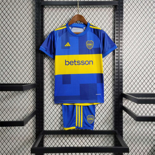 Boca Juniors Jersey Home Kit 23/24 Kids Football Team Soccer Shirt