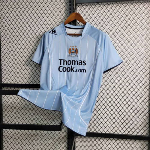 Manchester City Jersey Home Kit 07/08 Retro Football Team Soccer Shirt