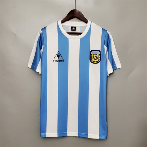 Argentina Jersey Home Kit 1986 Retro Football Team Soccer Shirt