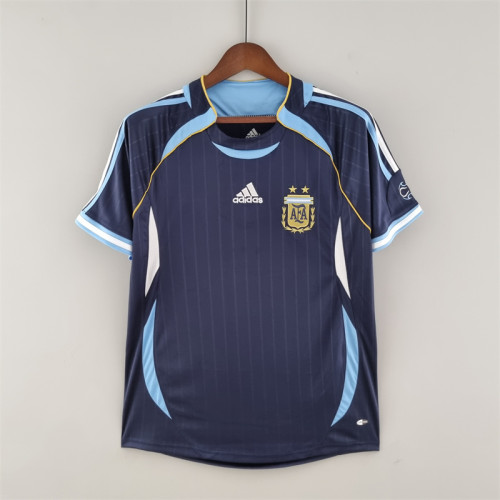 Argentina Jersey Away Kit 2006 Retro Football Team Soccer Shirt