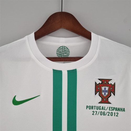 Portugal Jersey Away kit 2012 Retro Long Sleeves Football Team Soccer Shirt